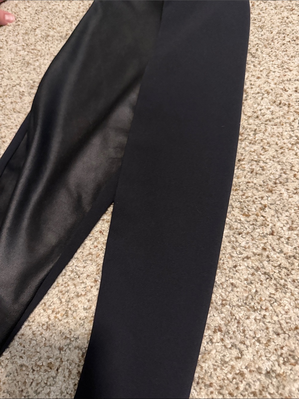 Women’s Matty M Faux-Leather Black Leggings - Picture 3 of 3